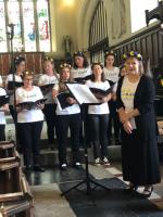 Orchestra members support Canterbury Ukrainian Ladies Choir 